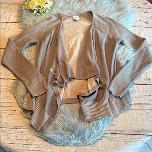 CAbi Pocket Open Front Drapey Cardigan Sweater sz M